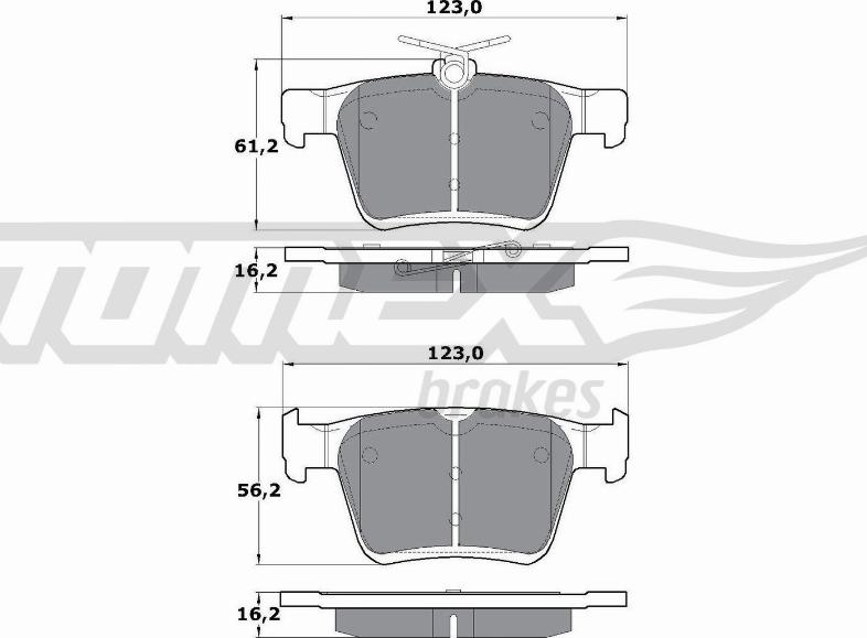 TOMEX brakes TX 17-05 - Bremsbelagsatz, Scheibenbremse alexcarstop-ersatzteile.com