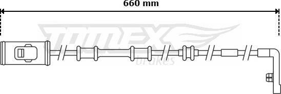 TOMEX brakes TX 30-96 - Warnkontakt, Bremsbelagverschleiß alexcarstop-ersatzteile.com