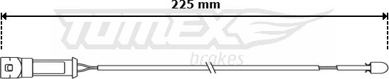 TOMEX brakes TX 30-98 - Warnkontakt, Bremsbelagverschleiß alexcarstop-ersatzteile.com