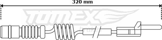 TOMEX brakes TX 30-97 - Warnkontakt, Bremsbelagverschleiß alexcarstop-ersatzteile.com