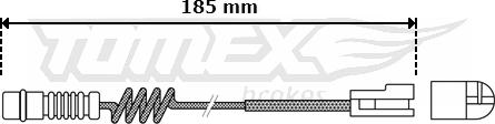 TOMEX brakes TX 30-54 - Warnkontakt, Bremsbelagverschleiß alexcarstop-ersatzteile.com