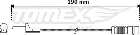 TOMEX brakes TX 30-09 - Warnkontakt, Bremsbelagverschleiß alexcarstop-ersatzteile.com