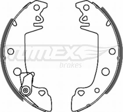 TOMEX brakes TX 20-68 - Bremsbackensatz alexcarstop-ersatzteile.com