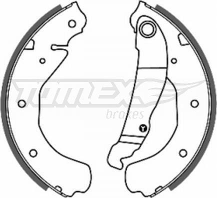 TOMEX brakes TX 20-16 - Bremsbackensatz alexcarstop-ersatzteile.com