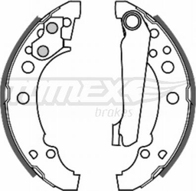 TOMEX brakes TX 20-23 - Bremsbackensatz alexcarstop-ersatzteile.com