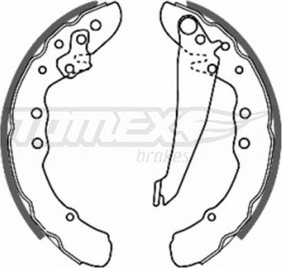 TOMEX brakes TX 20-70 - Bremsbackensatz alexcarstop-ersatzteile.com