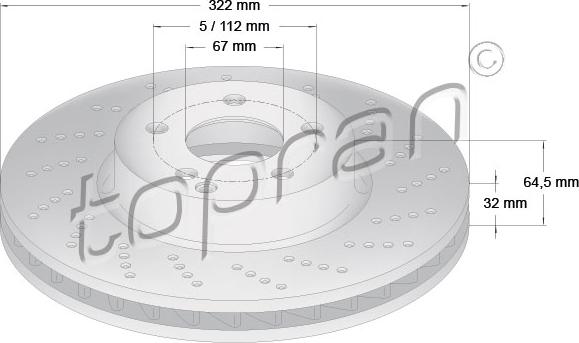 Topran 408 830 - Bremsscheibe alexcarstop-ersatzteile.com