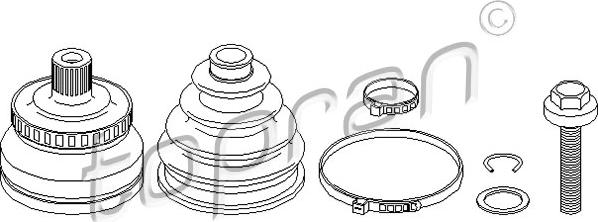 Topran 104 335 - Gelenksatz, Antriebswelle alexcarstop-ersatzteile.com