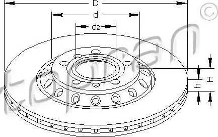 Topran 113 260 - Bremsscheibe alexcarstop-ersatzteile.com