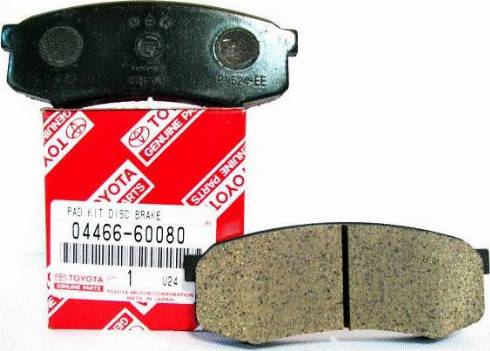 TOYOTA 04466-60080 - Bremsbelagsatz, Scheibenbremse alexcarstop-ersatzteile.com