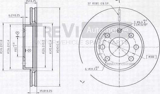 Trevi Automotive BD1145 - Bremsscheibe alexcarstop-ersatzteile.com