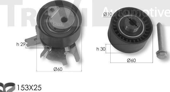 Trevi Automotive KD1459 - Zahnriemensatz alexcarstop-ersatzteile.com