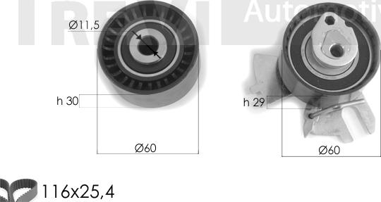 Trevi Automotive KD1460 - Zahnriemensatz alexcarstop-ersatzteile.com