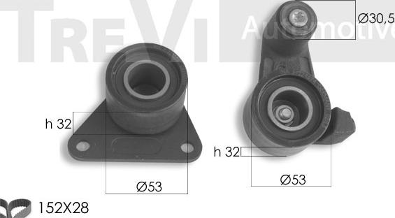 Trevi Automotive KD1418 - Zahnriemensatz alexcarstop-ersatzteile.com