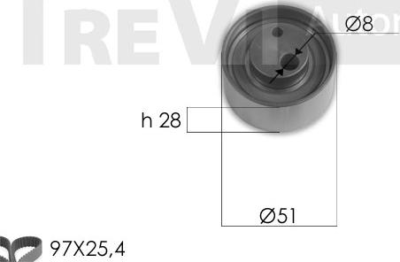 Trevi Automotive KD1413 - Zahnriemensatz alexcarstop-ersatzteile.com