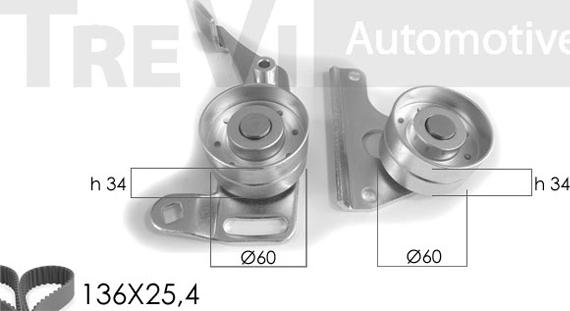 Trevi Automotive KD1003 - Zahnriemensatz alexcarstop-ersatzteile.com