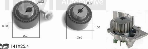 Trevi Automotive KD1007HP - Wasserpumpe + Zahnriemensatz alexcarstop-ersatzteile.com