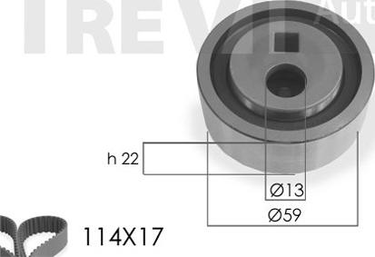 Trevi Automotive KD1019 - Zahnriemensatz alexcarstop-ersatzteile.com