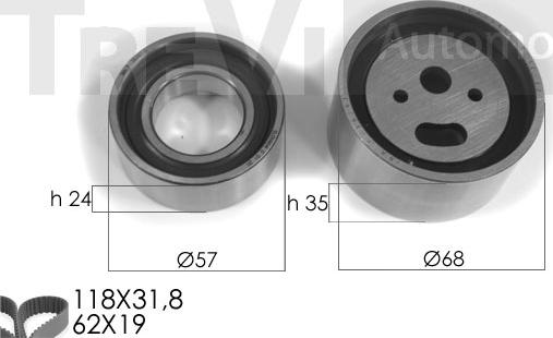 Trevi Automotive KD1020 - Zahnriemensatz alexcarstop-ersatzteile.com