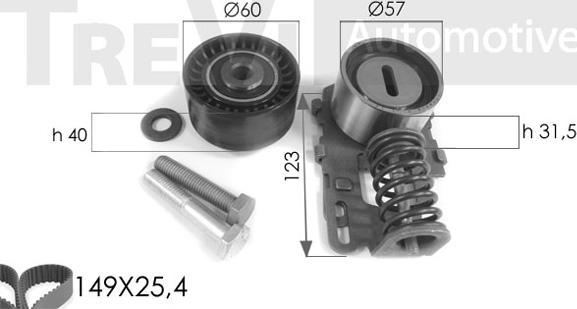 Trevi Automotive KD1022 - Zahnriemensatz alexcarstop-ersatzteile.com