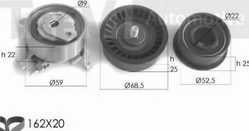 Trevi Automotive KD1168 - Zahnriemensatz alexcarstop-ersatzteile.com