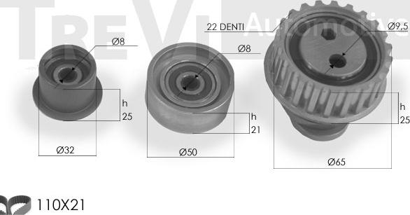 Trevi Automotive KD1115 - Zahnriemensatz alexcarstop-ersatzteile.com