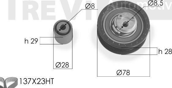 Trevi Automotive KD1174 - Zahnriemensatz alexcarstop-ersatzteile.com