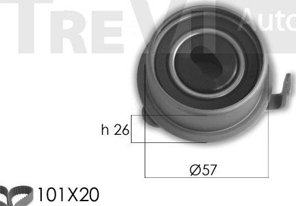 Trevi Automotive KD1334 - Zahnriemensatz alexcarstop-ersatzteile.com