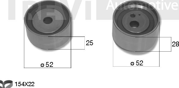 Trevi Automotive KD1375 - Zahnriemensatz alexcarstop-ersatzteile.com