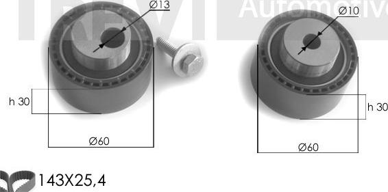 Trevi Automotive KD1259 - Zahnriemensatz alexcarstop-ersatzteile.com