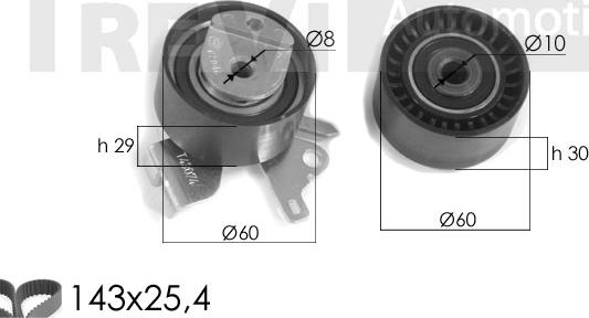 Trevi Automotive KD1284 - Zahnriemensatz alexcarstop-ersatzteile.com