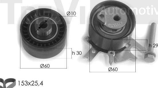 Trevi Automotive KD1283 - Zahnriemensatz alexcarstop-ersatzteile.com