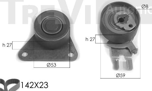 Trevi Automotive KD1237 - Zahnriemensatz alexcarstop-ersatzteile.com