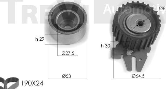 Trevi Automotive KD1229 - Zahnriemensatz alexcarstop-ersatzteile.com