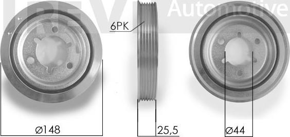 Trevi Automotive PC1093 - Riemenscheibe, Kurbelwelle alexcarstop-ersatzteile.com