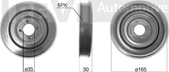 Trevi Automotive PC1014 - Riemenscheibe, Kurbelwelle alexcarstop-ersatzteile.com