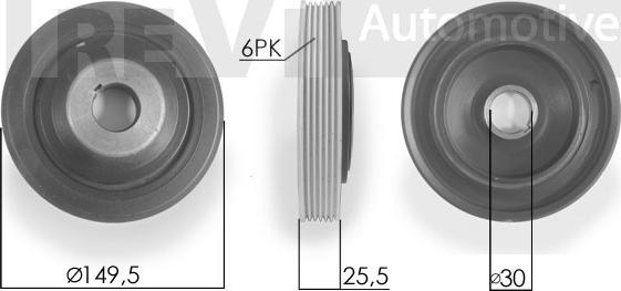 Trevi Automotive PC1212 - Riemenscheibe, Kurbelwelle alexcarstop-ersatzteile.com