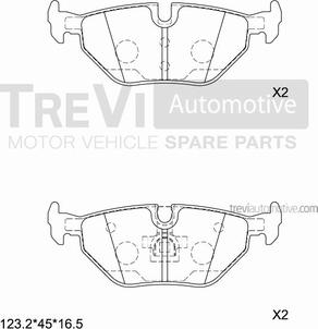 Trevi Automotive PF1056 - Bremsbelagsatz, Scheibenbremse alexcarstop-ersatzteile.com