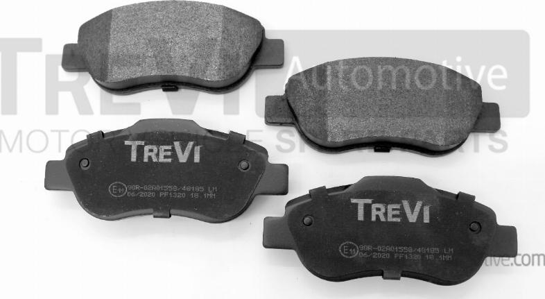 Trevi Automotive PF1320 - Bremsbelagsatz, Scheibenbremse alexcarstop-ersatzteile.com