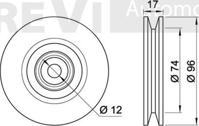 Trevi Automotive TA1916 - Umlenk / Führungsrolle, Keilrippenriemen alexcarstop-ersatzteile.com