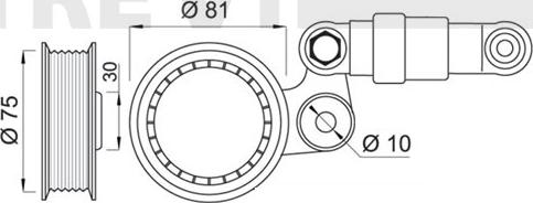 Trevi Automotive TA1451 - Riemenspanner, Keilrippenriemen alexcarstop-ersatzteile.com