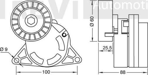 Trevi Automotive TA1541 - Riemenspanner, Keilrippenriemen alexcarstop-ersatzteile.com