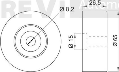 Trevi Automotive TA1539 - Umlenk / Führungsrolle, Keilrippenriemen alexcarstop-ersatzteile.com