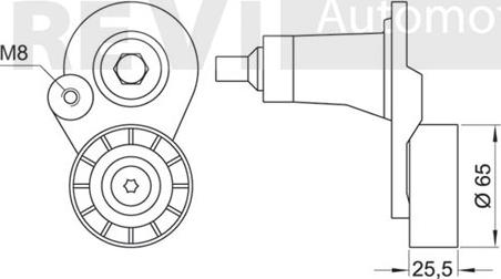 Trevi Automotive TA1520 - Riemenspanner, Keilrippenriemen alexcarstop-ersatzteile.com