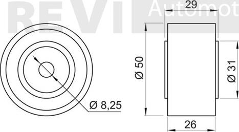 Trevi Automotive TA1613 - Umlenk / Führungsrolle, Keilrippenriemen alexcarstop-ersatzteile.com