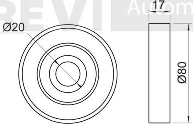 Trevi Automotive TA1001 - Umlenk / Führungsrolle, Keilrippenriemen alexcarstop-ersatzteile.com