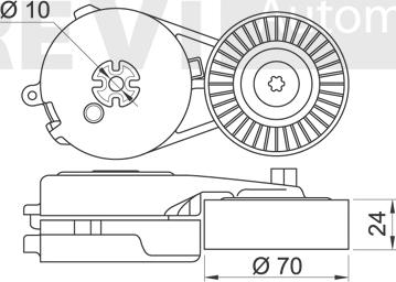 Trevi Automotive TA2031 - Riemenspanner, Keilrippenriemen alexcarstop-ersatzteile.com