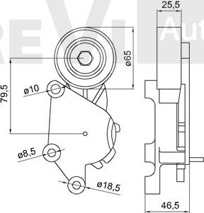 Trevi Automotive TA2151 - Riemenspanner, Keilrippenriemen alexcarstop-ersatzteile.com