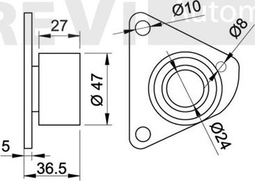 Trevi Automotive TD1159 - Umlenk / Führungsrolle, Zahnriemen alexcarstop-ersatzteile.com