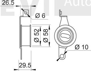 Trevi Automotive TD1187 - Spannrolle, Zahnriemen alexcarstop-ersatzteile.com